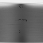 Мантоварка - пароварка KUKMARA, 5 л, d=28 см, 3 секции, стеклянная крышка, нержавеющая сталь - Фото 4