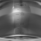 Кастрюля ORION, 4,5 л, d=22 см, стеклянная крышка, теплораспределительное дно, индукция - фото 4469588