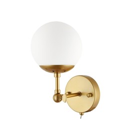Бра Arte Lamp Bolla A1664AP-1GO, E14, 40 Вт, 13х18х24 см, золотистый