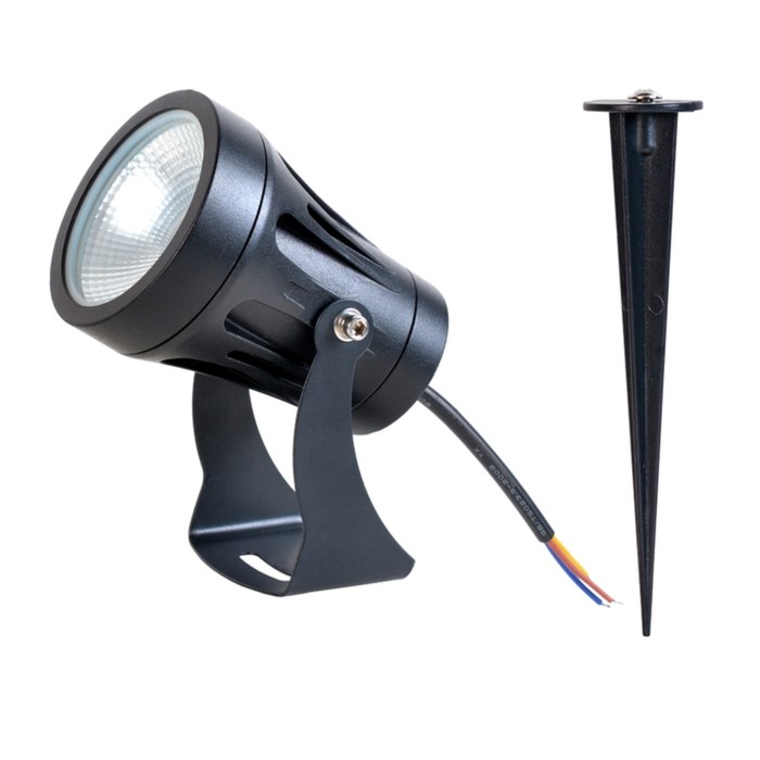 Грунтовый светильник Arte Lamp Elsie A4715IN-1BK, LED, 15 Вт, 8х11х32 см, 1100 Лм, чёрный - Фото 1