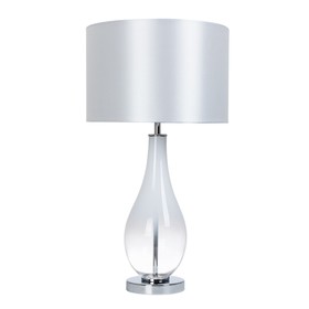 Декоративная настольная лампа Arte Lamp Naos A5043LT-1WH, E27, 60 Вт, 36х36х66 см, хром