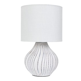 Декоративная настольная лампа Arte Lamp Nusakan A5034LT-1WH, E14, 40 Вт, 18х18х30 см, белый
