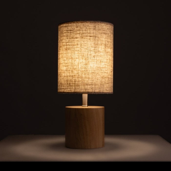 Декоративная настольная лампа Arte Lamp Jishui A5036LT-1BR, E27, 60 Вт, 18х18х40 см, золотистый, бежевый - Фото 1