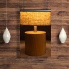 Декоративная настольная лампа Arte Lamp Jishui A5036LT-1BR, E27, 60 Вт, 18х18х40 см, золотистый, бежевый - Фото 5