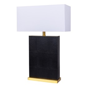 Декоративная настольная лампа Arte Lamp Zulu A5058LT-1PB, E27, 60 Вт, 38х20х69 см, чёрный, медный