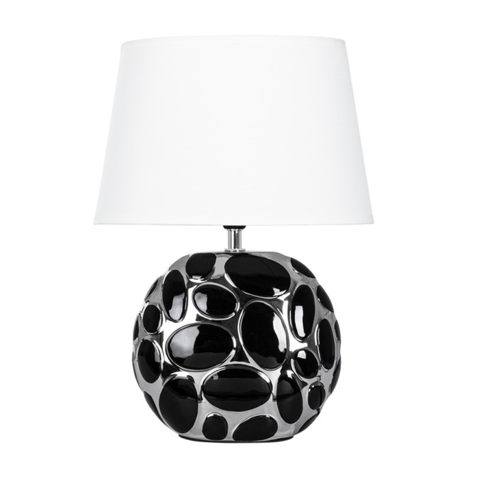 Декоративная настольная лампа Arte Lamp Poppy A4063LT-1CC, E14, 40 Вт, 25х18х34 см, хром, чёрный