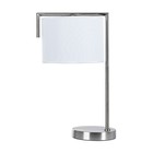 Декоративная настольная лампа Arte Lamp Aperol A5031LT-1SS, E27, 60 Вт, 25х32х51 см, серебристый - Фото 2