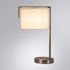 Декоративная настольная лампа Arte Lamp Aperol A5031LT-1SS, E27, 60 Вт, 25х32х51 см, серебристый - фото 4383456