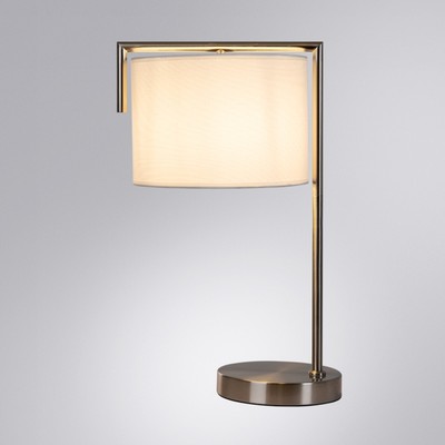 Декоративная настольная лампа Arte Lamp Aperol A5031LT-1SS, E27, 60 Вт, 25х32х51 см, серебристый