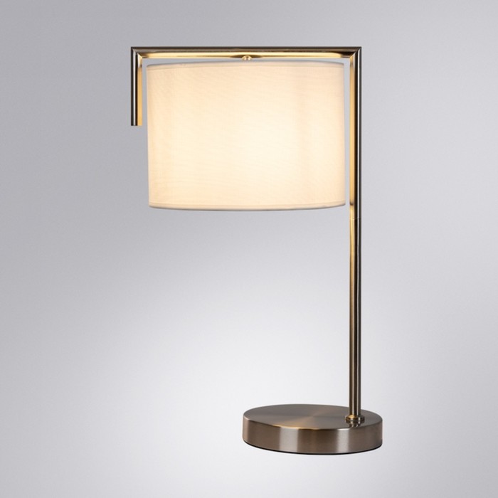 Декоративная настольная лампа Arte Lamp Aperol A5031LT-1SS, E27, 60 Вт, 25х32х51 см, серебристый - Фото 1