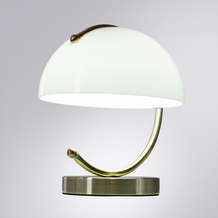 Настольная лампа Arte Lamp Banker A5041LT-1AB, G4, 7 Вт, 23х23х28 см, бронза - Фото 1