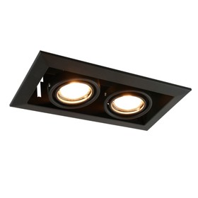 Карданный светильник Arte Lamp Cardani Piccolo A5941PL-2BK, GU10, 2х50 Вт, 13х25х8 см, чёрный