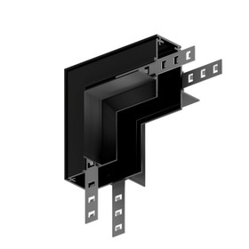 Коннектор угловой внутренний для магнитного шинопровода Arte Lamp Linea-Accessories A480906, 10х10х6.3 см, чёрный