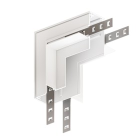 Коннектор угловой внутренний для магнитного шинопровода Arte Lamp Linea-Accessories A480933, 10х10х6.3 см, белый