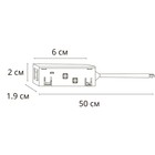 Коннектор-токопровод для шинопровода Arte Lamp Linea-Accessories A481106, 19х6х1.8 см, чёрный - Фото 2