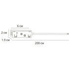 Коннектор-токопровод для шинопровода Arte Lamp Linea-Accessories A482206, 19х6х1.8 см, чёрный - Фото 2