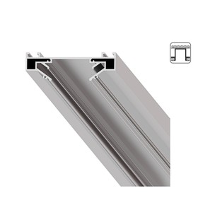 Профиль для накладного шинопровода Arte Lamp Track Accessories A630205, 8.2х200х2.61 см, серый