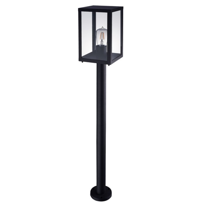 Светильник ландшафтный Arte Lamp Belfast A4569PA-1BK, E27, 60 Вт, 15х15х100 см, чёрный - Фото 1