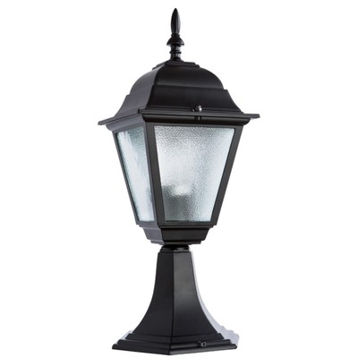 Светильник ландшафтный Arte Lamp Bremen A1014FN-1BK, E27, 60 Вт, 16х16х40 см, 800 Лм, чёрный