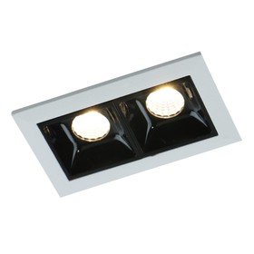 Точечный встраиваемый светильник Arte Lamp Grill A3153PL-2BK, LED, 2.25 Вт, 4.5х7.5х3.6 см, 240 Лм, чёрный, белый