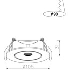 Точечный встраиваемый светильник Arte Lamp Kaus A4762PL-1WH, LED, 9 Вт, 10.5х10.5х3.1 см, 850 Лм, белый - Фото 5