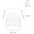 Точечный встраиваемый светильник Arte Lamp Fang A5562PL-1WH, GU10, 35 Вт, 7.5х7.5х6.4 см, белый - Фото 5