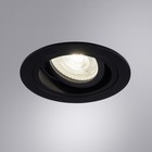 Точечный встраиваемый светильник Arte Lamp Tarf A2177PL-1BK, GU10, 35 Вт, 9.2х9.2х2.5 см, чёрный - Фото 5