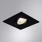 Точечный встраиваемый светильник Arte Lamp Giro A2866PL-1BK, GU10, 35 Вт, 9.5х9.5х3.8 см, чёрный - Фото 7