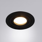 Точечный встраиваемый светильник Arte Lamp Tarf A2167PL-1BK, GU10, 50 Вт, 9.2х9.2х2.2 см, чёрный - Фото 2