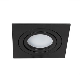 Точечный встраиваемый светильник Arte Lamp Tarf A2168PL-1BK, GU10, 50 Вт, 9.2х9.2х2.2 см, чёрный