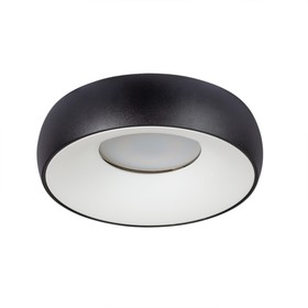 Точечный встраиваемый светильник Arte Lamp Heze A6665PL-1BK, GU10, 50 Вт, 9.8х9.8х3.2 см, чёрный, белый