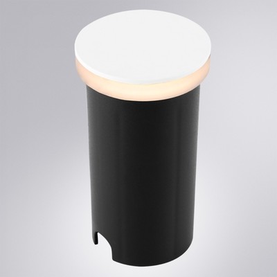 Тротуарный светильник Arte Lamp Piazza A3601IN-1WH, LED, 1 Вт, 5х5 см, 20 Лм, белый, чёрный