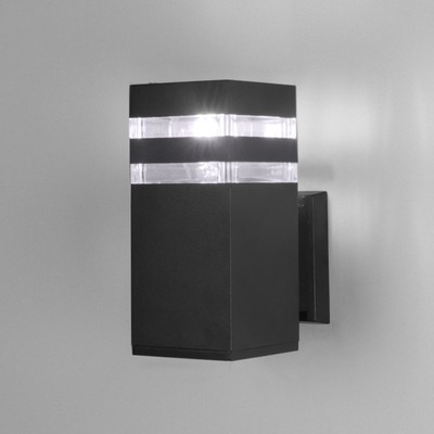 Уличный настенный светильник Arte Lamp Heather A4413AL-1BK, E27, 20 Вт, 9х14х20 см, чёрный