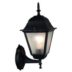 Уличный настенный светильник Arte Lamp Bremen A1011AL-1BK, E27, 60 Вт, 16х21х36 см, 800 Лм, чёрный