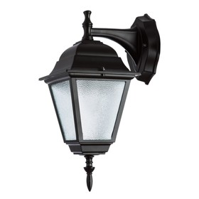 Уличный настенный светильник Arte Lamp Bremen A1012AL-1BK, E27, 60 Вт, 16х21х36 см, 800 Лм, чёрный