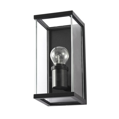 Уличный настенный светильник Arte Lamp Pot A1631AL-1BK, E27, 60 Вт, 12х13х25 см, чёрный