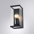 Уличный настенный светильник Arte Lamp Pot A1631AL-1BK, E27, 60 Вт, 12х13х25 см, чёрный - фото 4384817