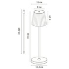 Уличный настольный светильник Arte Lamp Fuyue A1616LT-1WH, LED, 3 Вт, 11х11х38 см, 250 Лм, белый - Фото 4