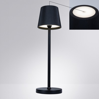 Уличный настольный светильник Arte Lamp Fuyue A1616LT-1BK, LED, 3 Вт, 11х11х38 см, 250 Лм, чёрный
