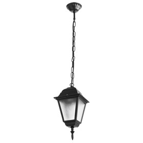 Уличный подвесной светильник Arte Lamp Bremen A1015SO-1BK, E27, 60 Вт, 16х16х33 см, 800 Лм, чёрный