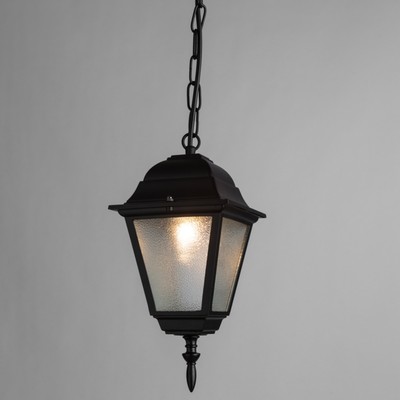 Уличный подвесной светильник Arte Lamp Bremen A1015SO-1BK, E27, 60 Вт, 16х16х33 см, 800 Лм, чёрный