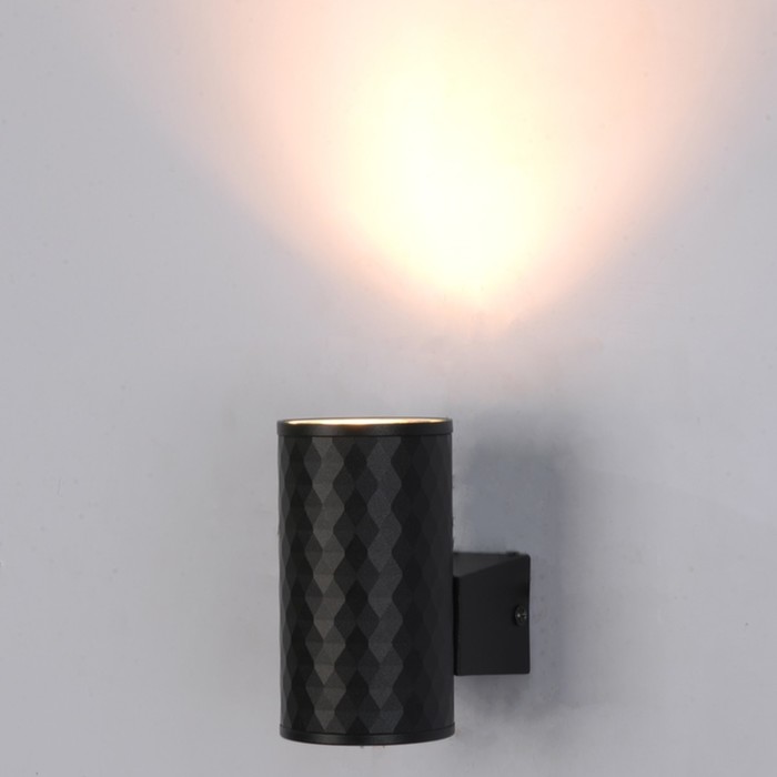 Фасадный светильник Arte Lamp Hyadum A3458AL-1BK, GU10, 35 Вт, 7х10х12 см, чёрный - Фото 1