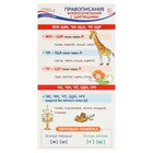 Набор шпаргалок "Пишем правильно 1-4 класс" 10,9 х 20,2 см - фото 24593022