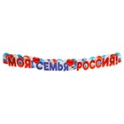 Гирлянда "Моя семья - Россия!" 160 см 10632011 - фото 13786861