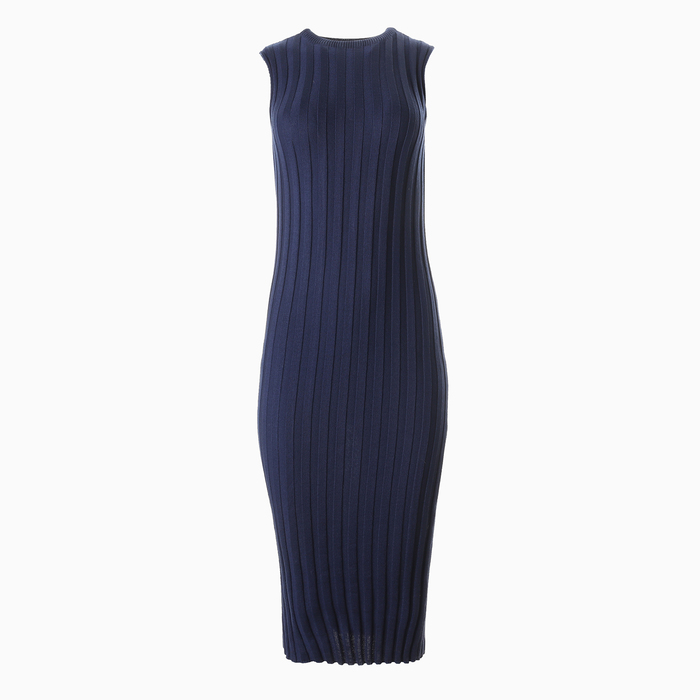 Платье женское вязаное MINAKU: Knitwear collection цвет синий р-р 42