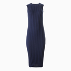 Платье женское вязаное MINAKU: Knitwear collection цвет синий р-р 46 10413938 - фото 12752391