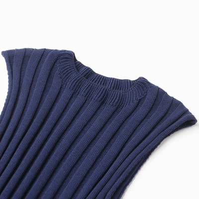 Платье вязаное миди женское MINAKU: Knitwear collection, синее, размер 46