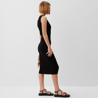 Платье женское вязаное MINAKU: Knitwear collection цвет черный р-р 42