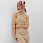 Платье женское вязаное MINAKU: Knitwear collection цвет бежевый р-р 44 10413946 - фото 12752455