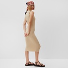 Платье женское вязаное MINAKU: Knitwear collection цвет бежевый р-р 48 10413948 - фото 12752468
